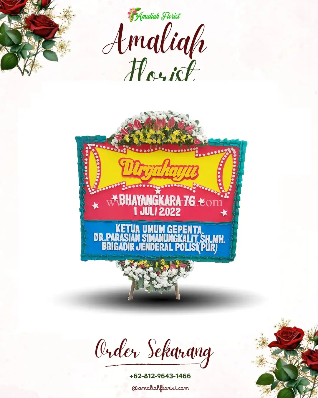 Papan Bunga HUT Ulang Tahun Sikka